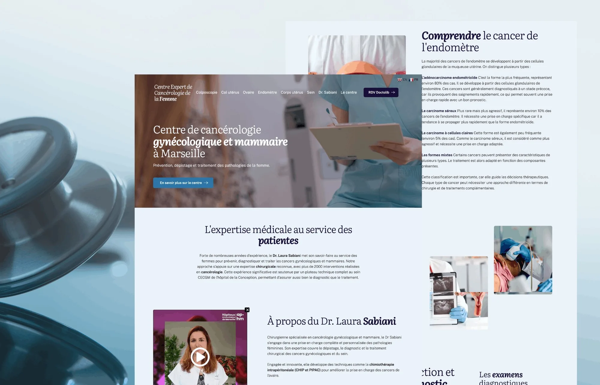 Site du Centre Expert de Cancérologie de la Femme